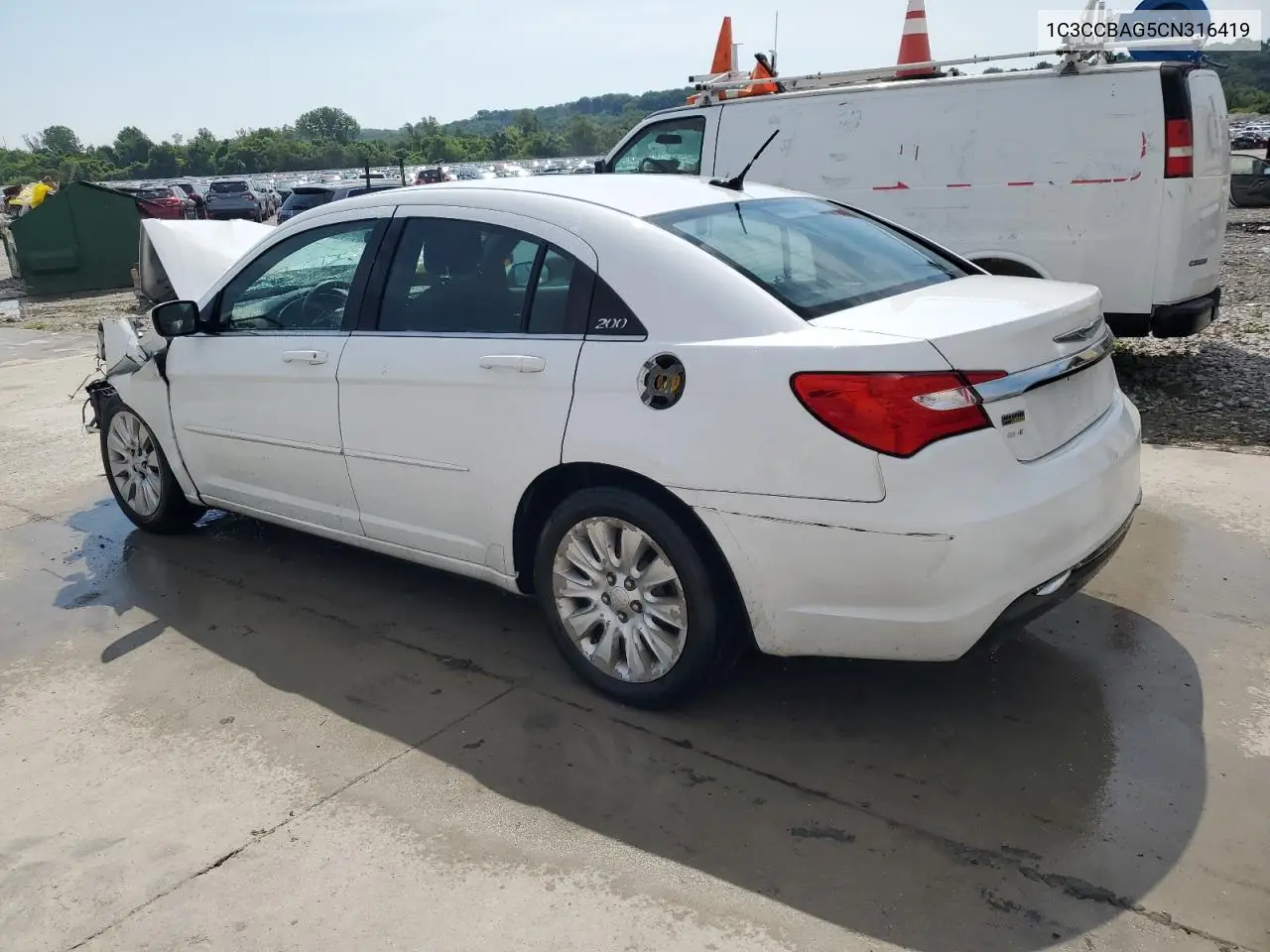2012 Chrysler 200 Lx VIN: 1C3CCBAG5CN316419 Lot: 62341265