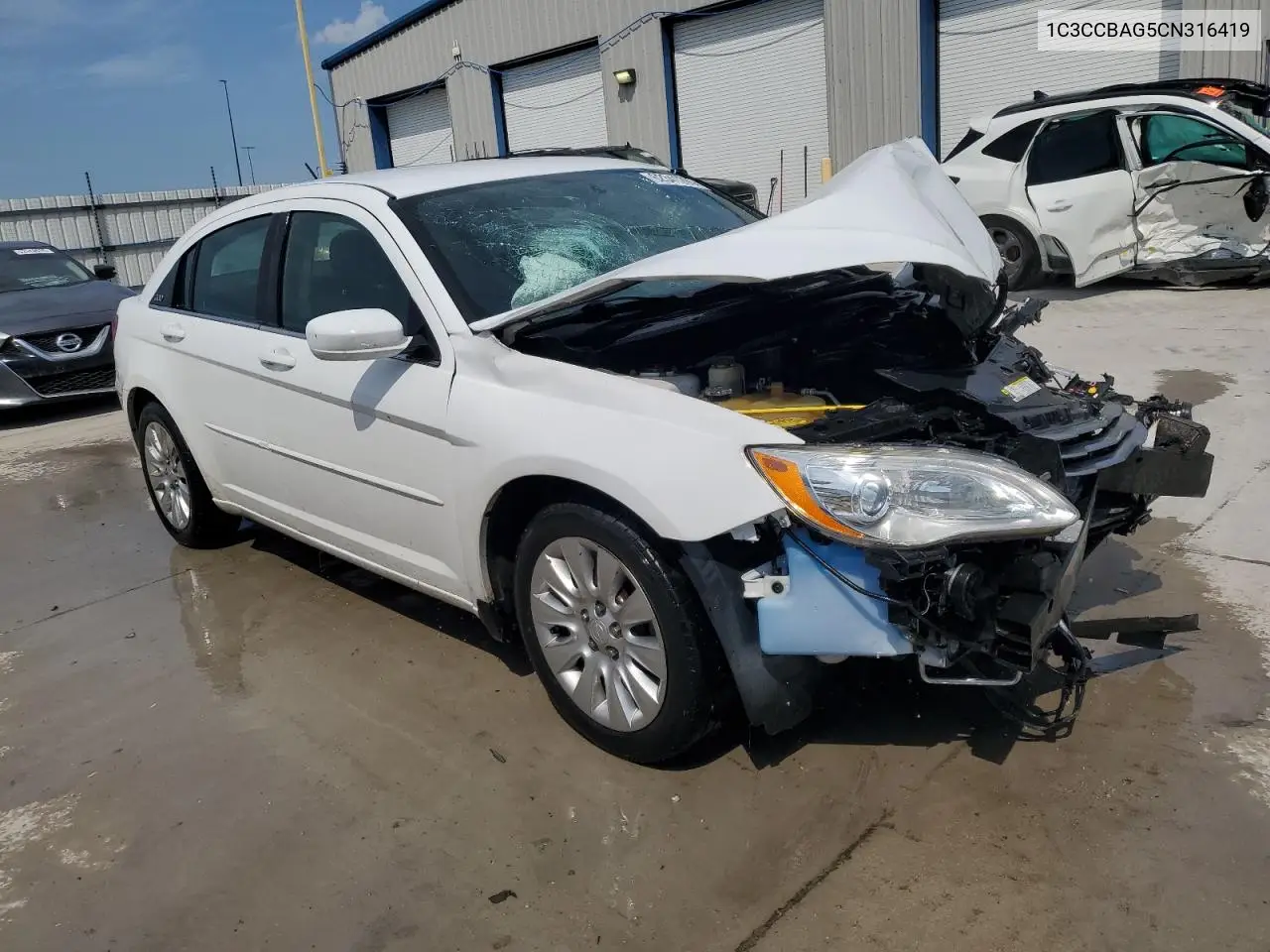 2012 Chrysler 200 Lx VIN: 1C3CCBAG5CN316419 Lot: 62341265