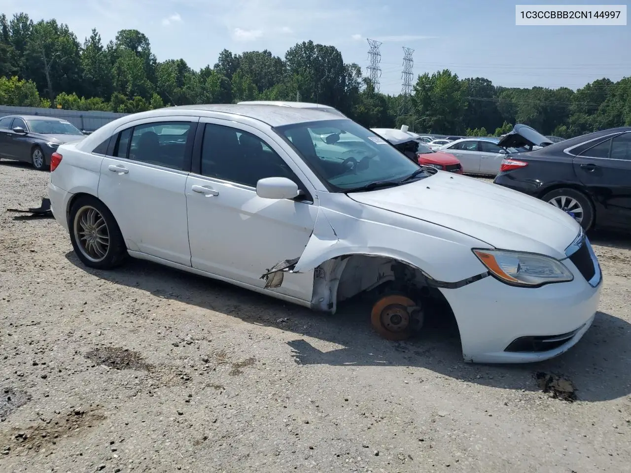 2012 Chrysler 200 Touring VIN: 1C3CCBBB2CN144997 Lot: 62399575