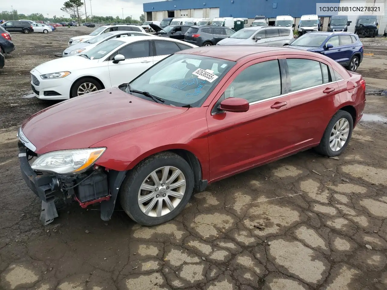 2012 Chrysler 200 Touring VIN: 1C3CCBBB1CN278321 Lot: 62636555