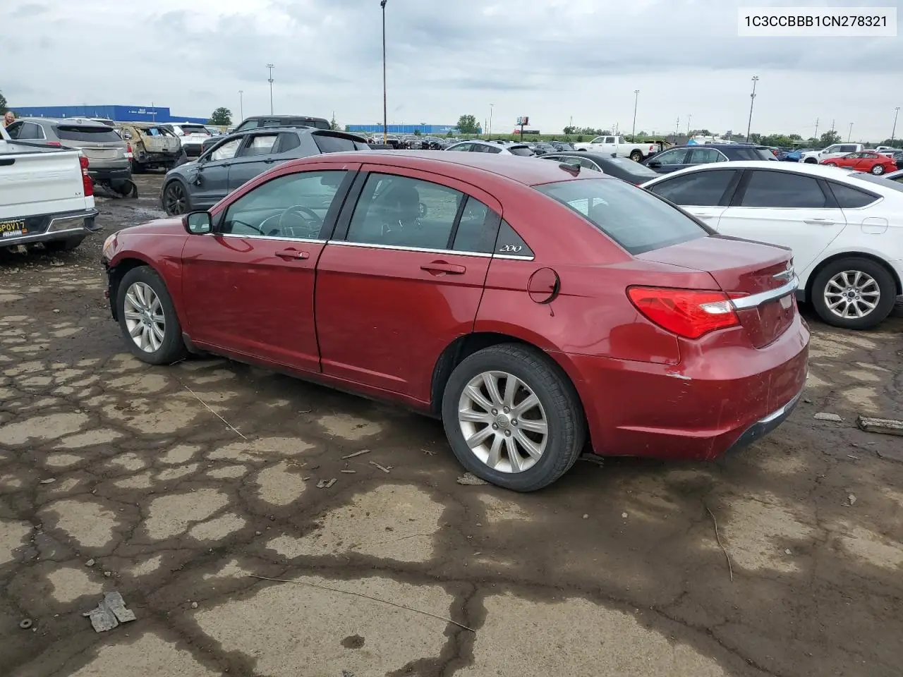2012 Chrysler 200 Touring VIN: 1C3CCBBB1CN278321 Lot: 62636555