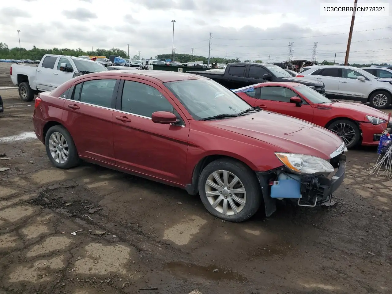 2012 Chrysler 200 Touring VIN: 1C3CCBBB1CN278321 Lot: 62636555