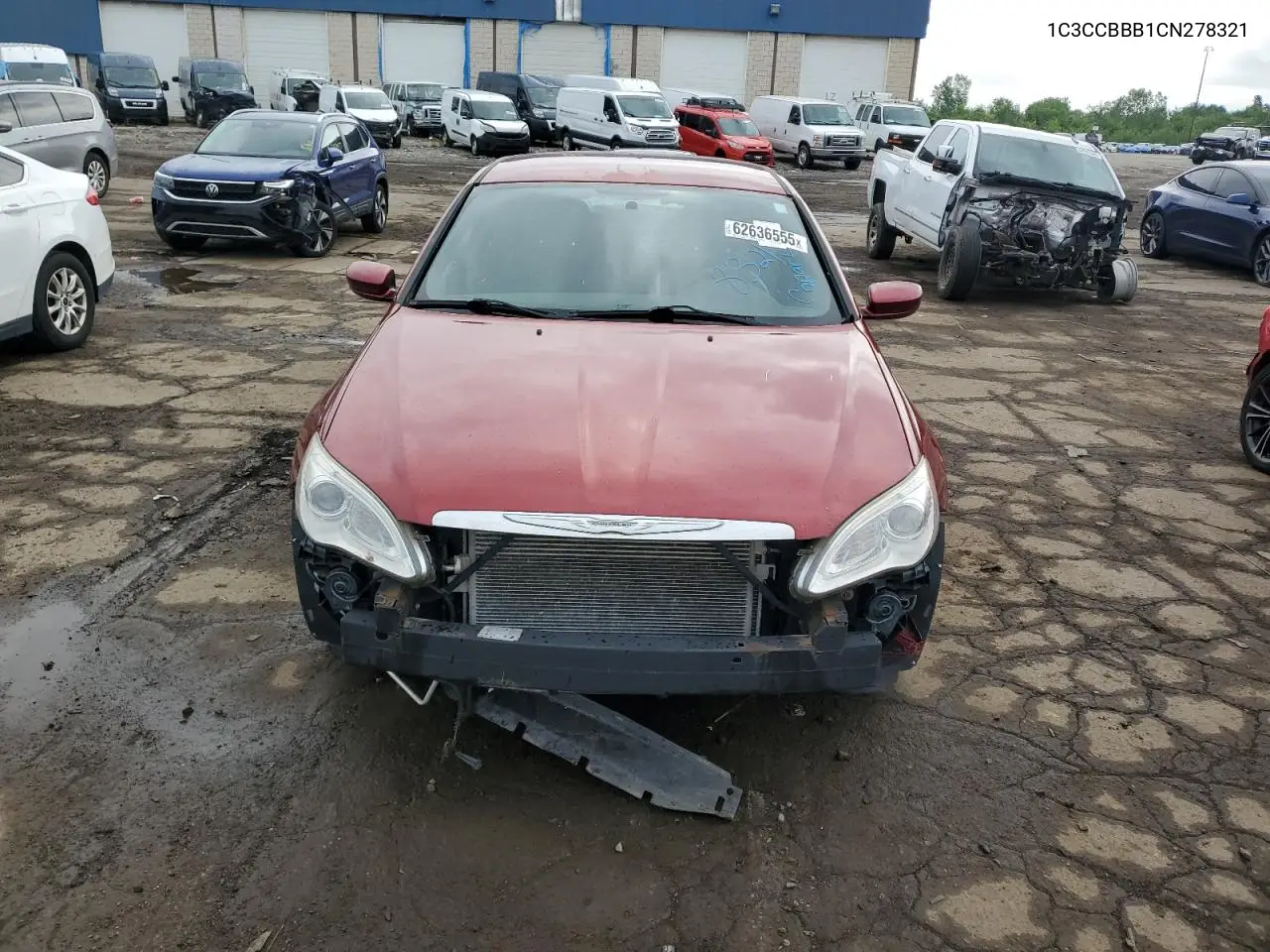 2012 Chrysler 200 Touring VIN: 1C3CCBBB1CN278321 Lot: 62636555