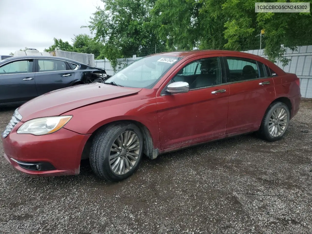 2012 Chrysler 200 Limited VIN: 1C3CCBCG5CN245302 Lot: 62647045