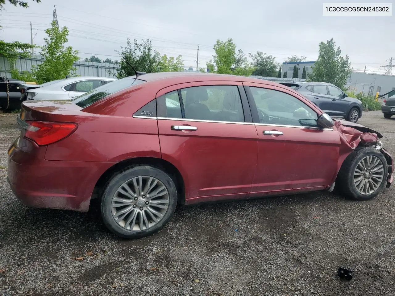 2012 Chrysler 200 Limited VIN: 1C3CCBCG5CN245302 Lot: 62647045