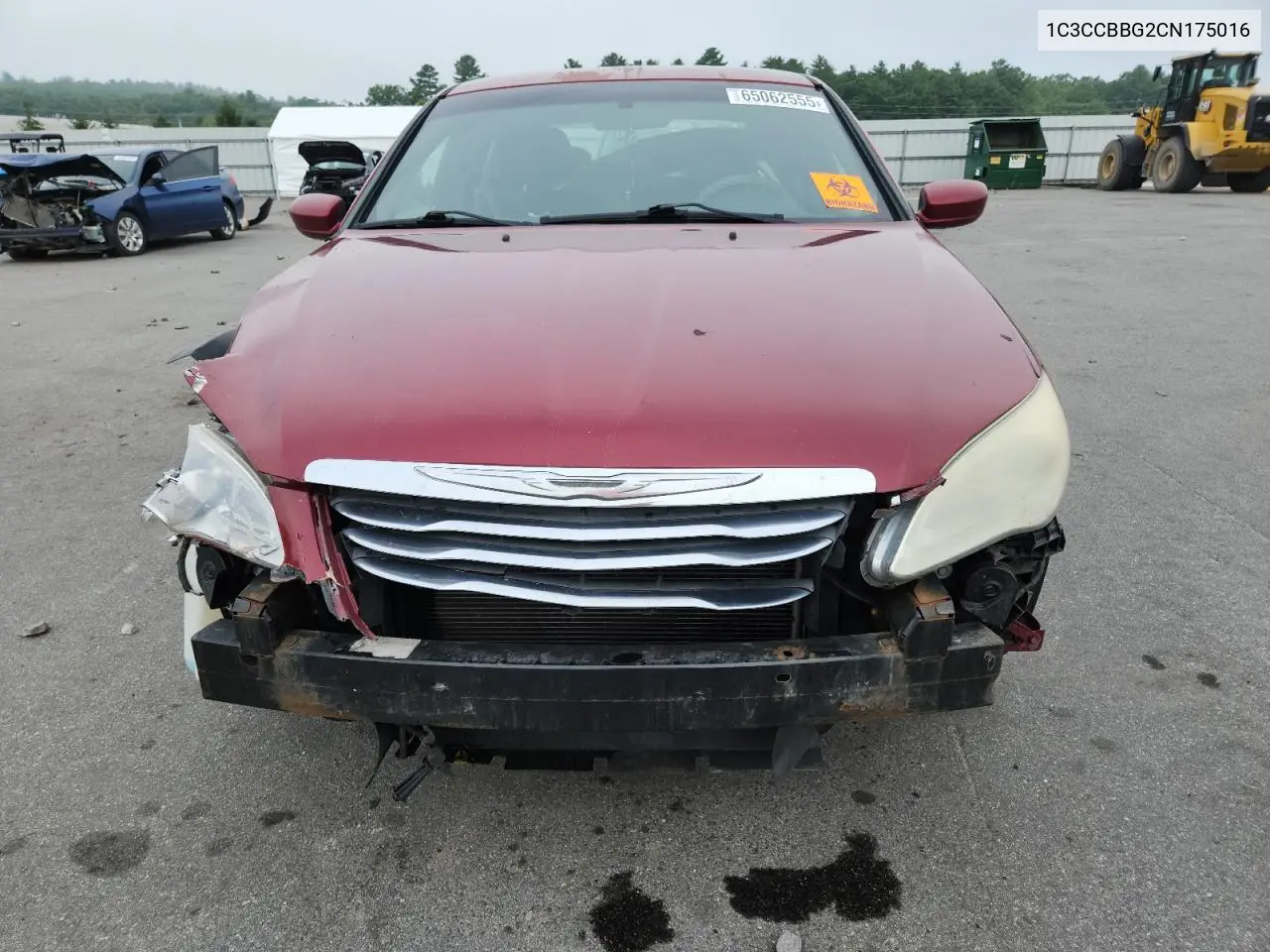 2012 Chrysler 200 Touring VIN: 1C3CCBBG2CN175016 Lot: 65062555