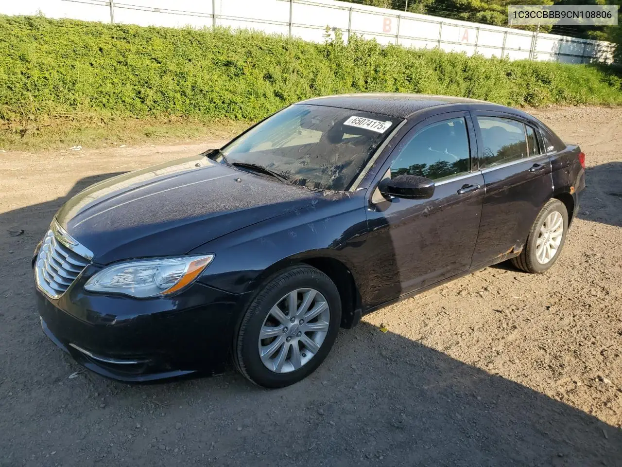 2012 Chrysler 200 Touring VIN: 1C3CCBBB9CN108806 Lot: 65074175