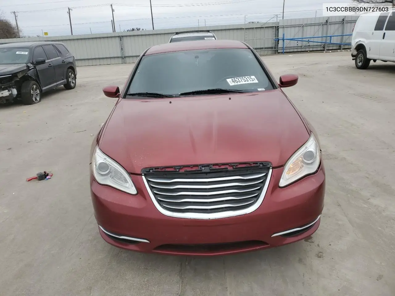 2013 Chrysler 200 Touring VIN: 1C3CCBBB9DN727603 Lot: 46375315