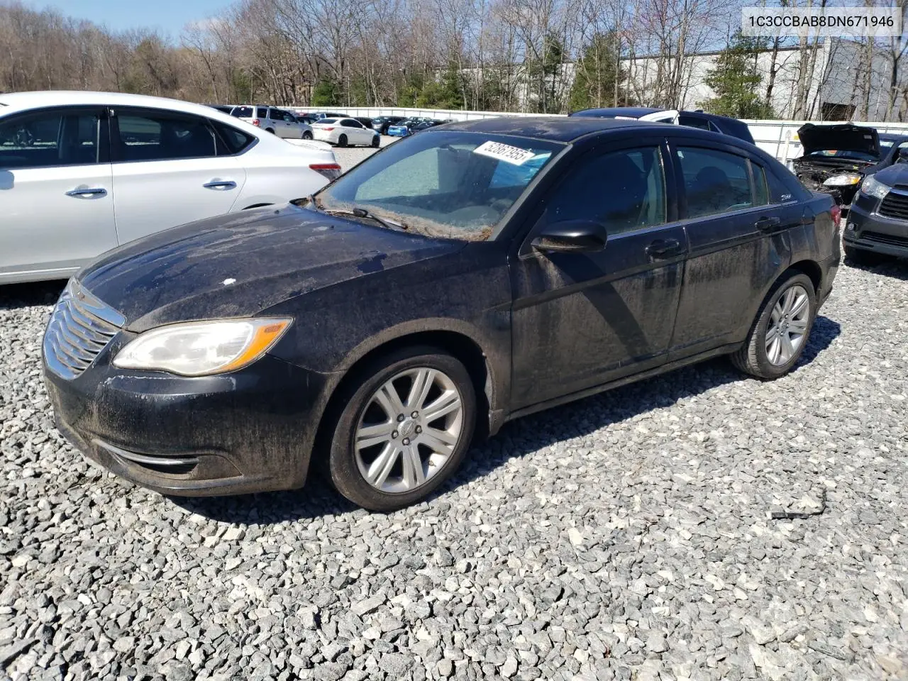 2013 Chrysler 200 Lx VIN: 1C3CCBAB8DN671946 Lot: 52867955
