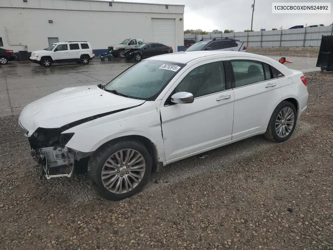 2013 Chrysler 200 Limited VIN: 1C3CCBCGXDN524892 Lot: 56752915