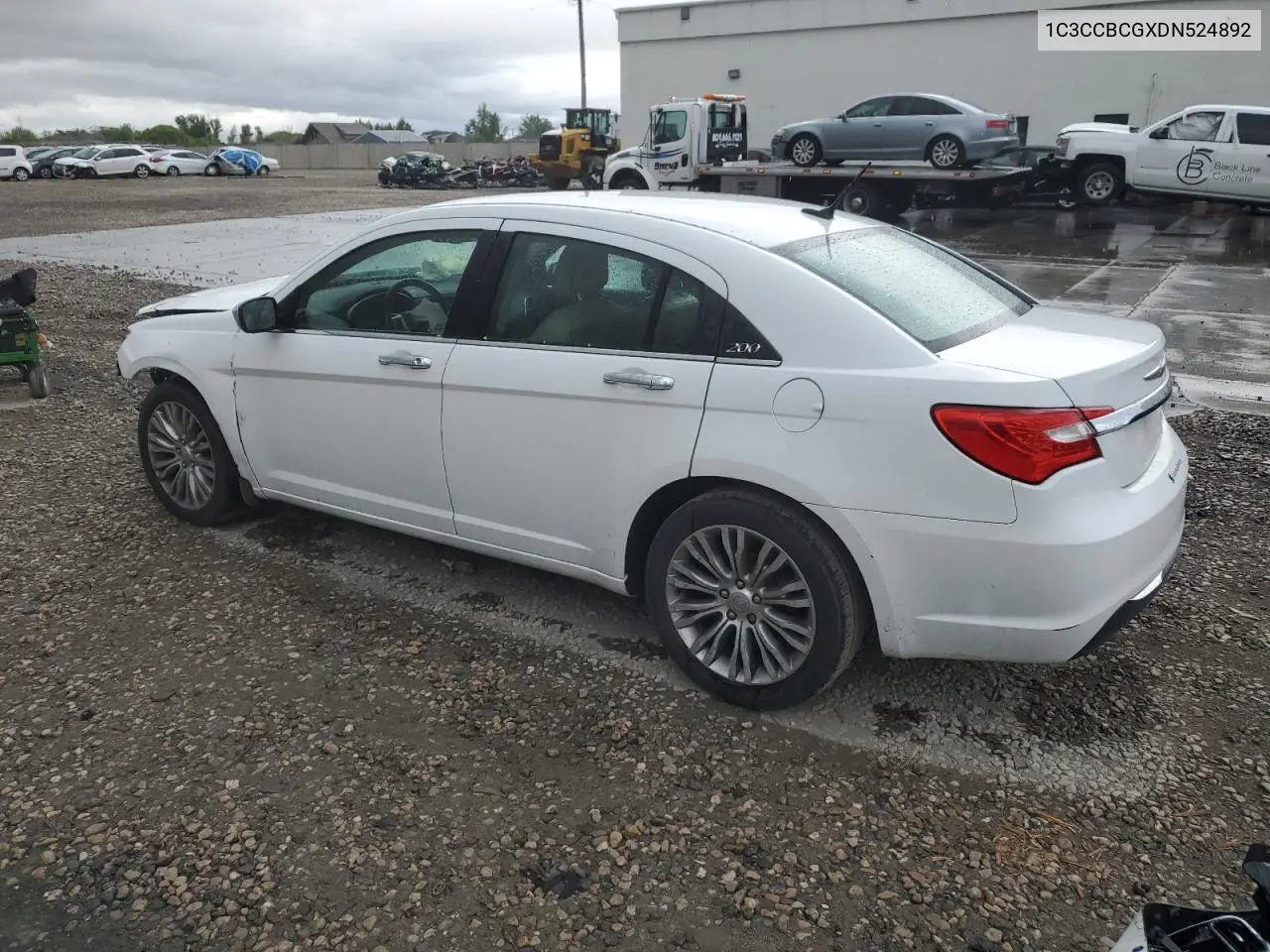 2013 Chrysler 200 Limited VIN: 1C3CCBCGXDN524892 Lot: 56752915