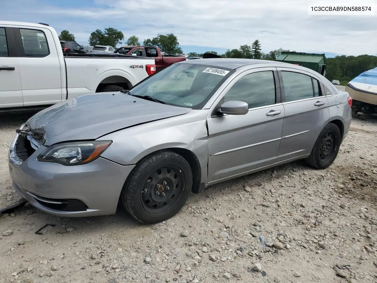 2013 Chrysler 200 Lx VIN: 1C3CCBAB9DN588574 Lot: 62108455