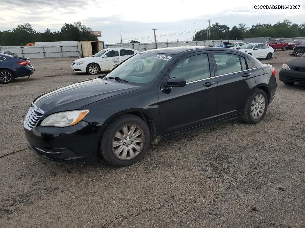 2013 Chrysler 200 Lx VIN: 1C3CCBAB2DN640207 Lot: 62296955