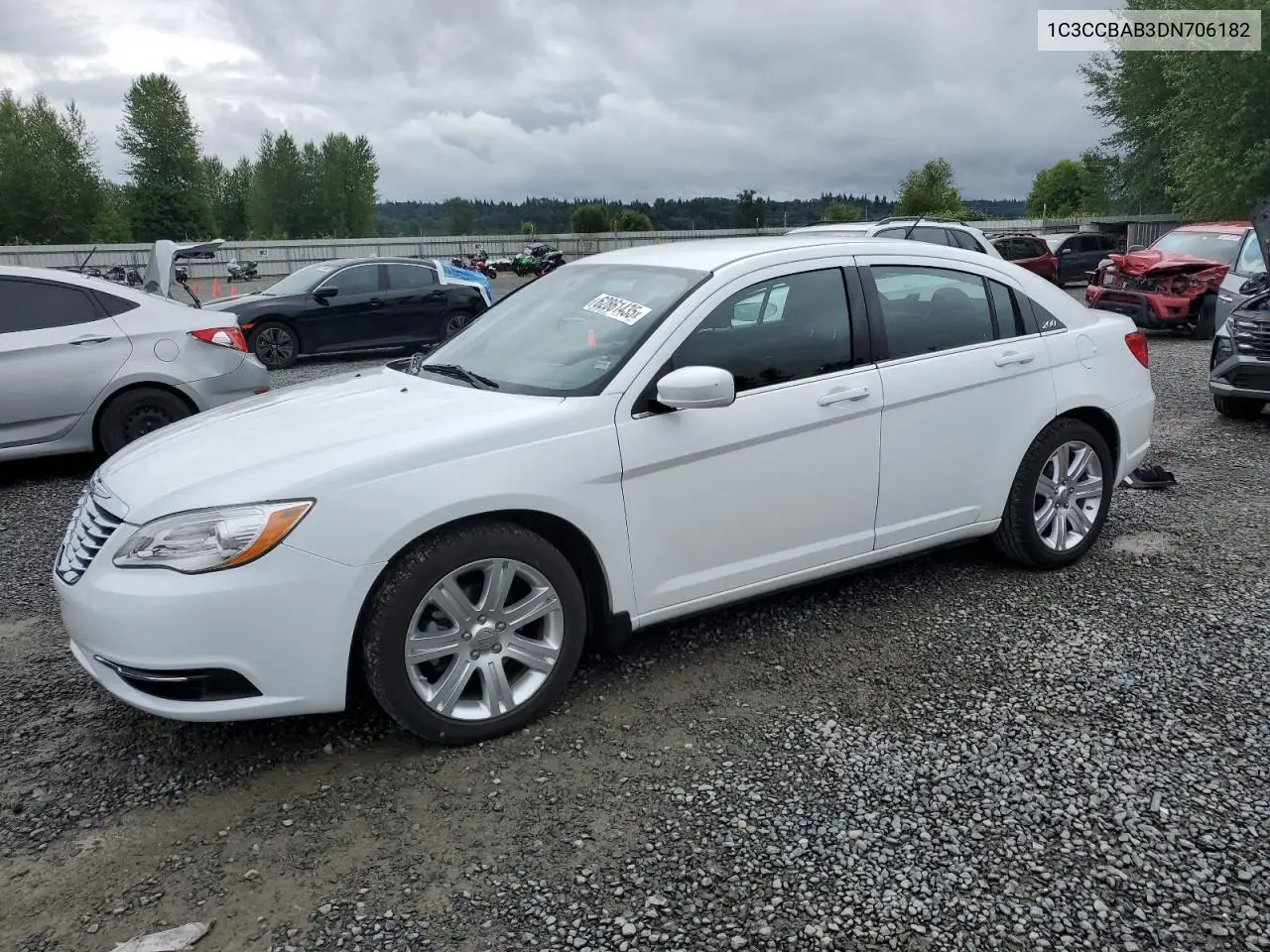 2013 Chrysler 200 Lx VIN: 1C3CCBAB3DN706182 Lot: 62861435