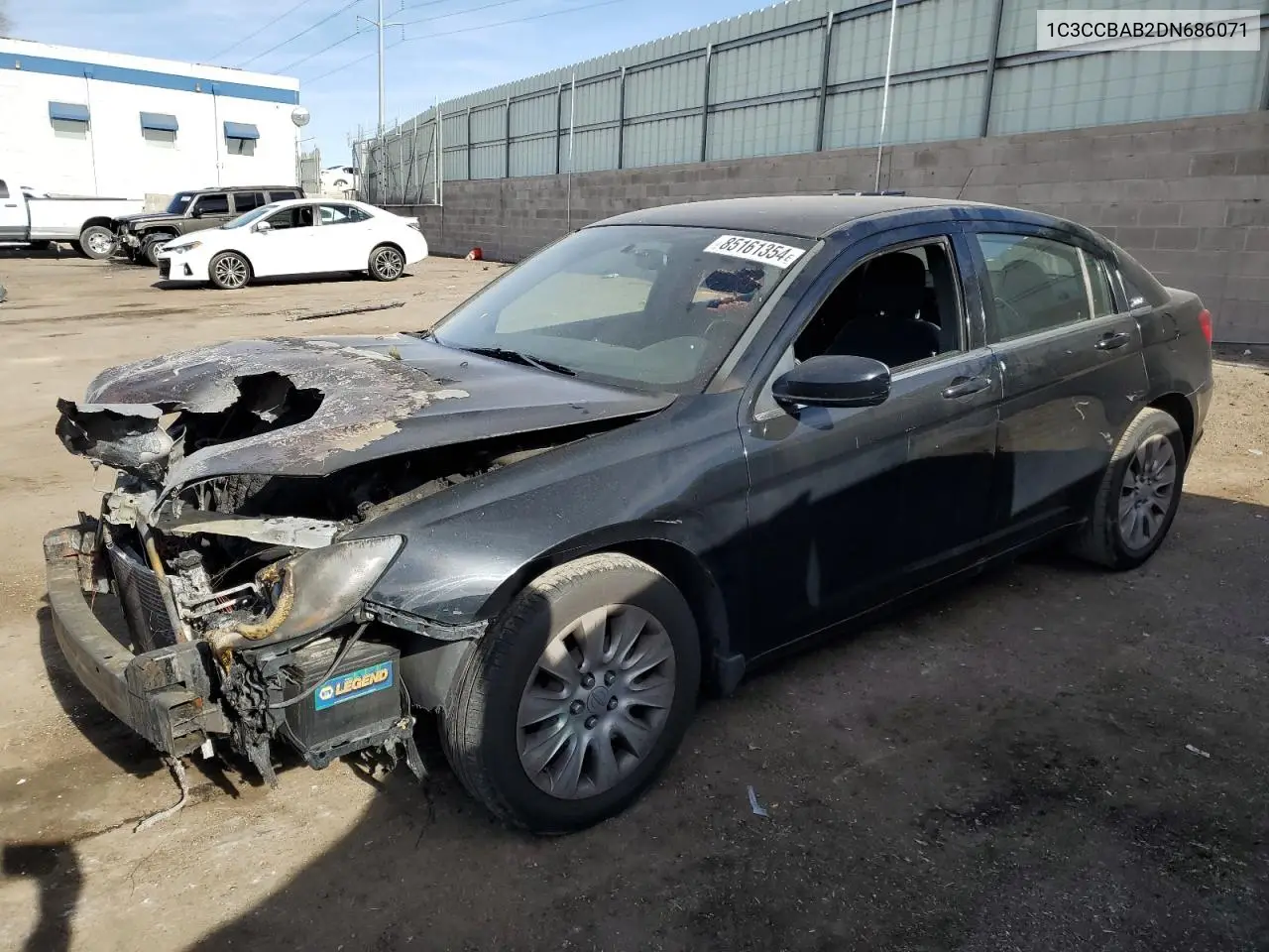 2013 Chrysler 200 Lx VIN: 1C3CCBAB2DN686071 Lot: 85161354