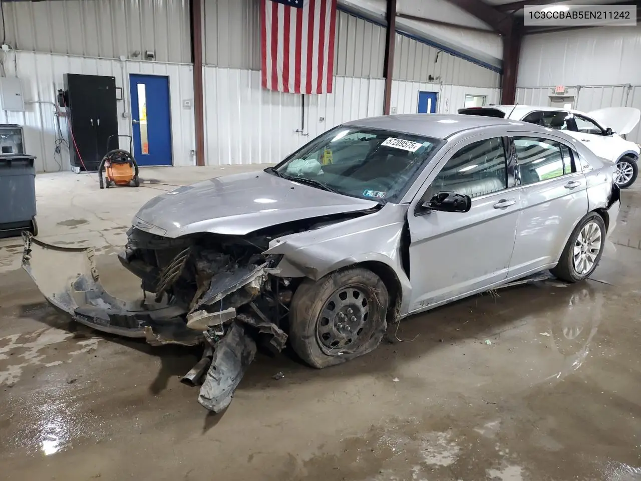 2014 Chrysler 200 Lx VIN: 1C3CCBAB5EN211242 Lot: 57209575