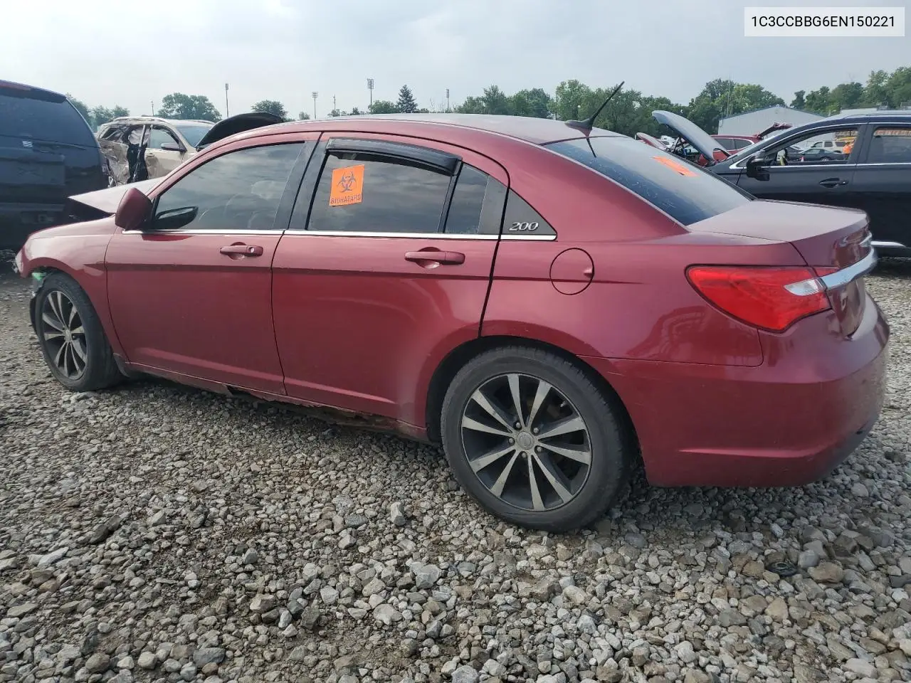 2014 Chrysler 200 Touring VIN: 1C3CCBBG6EN150221 Lot: 62416795