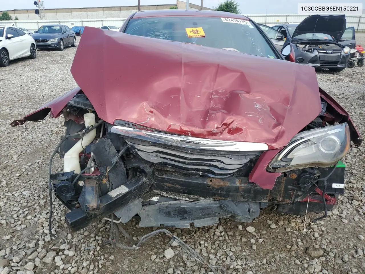 2014 Chrysler 200 Touring VIN: 1C3CCBBG6EN150221 Lot: 62416795