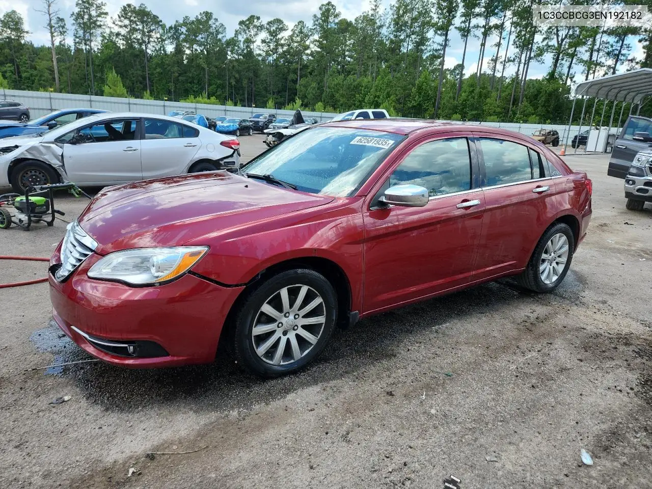 2014 Chrysler 200 Limited VIN: 1C3CCBCG3EN192182 Lot: 62581935
