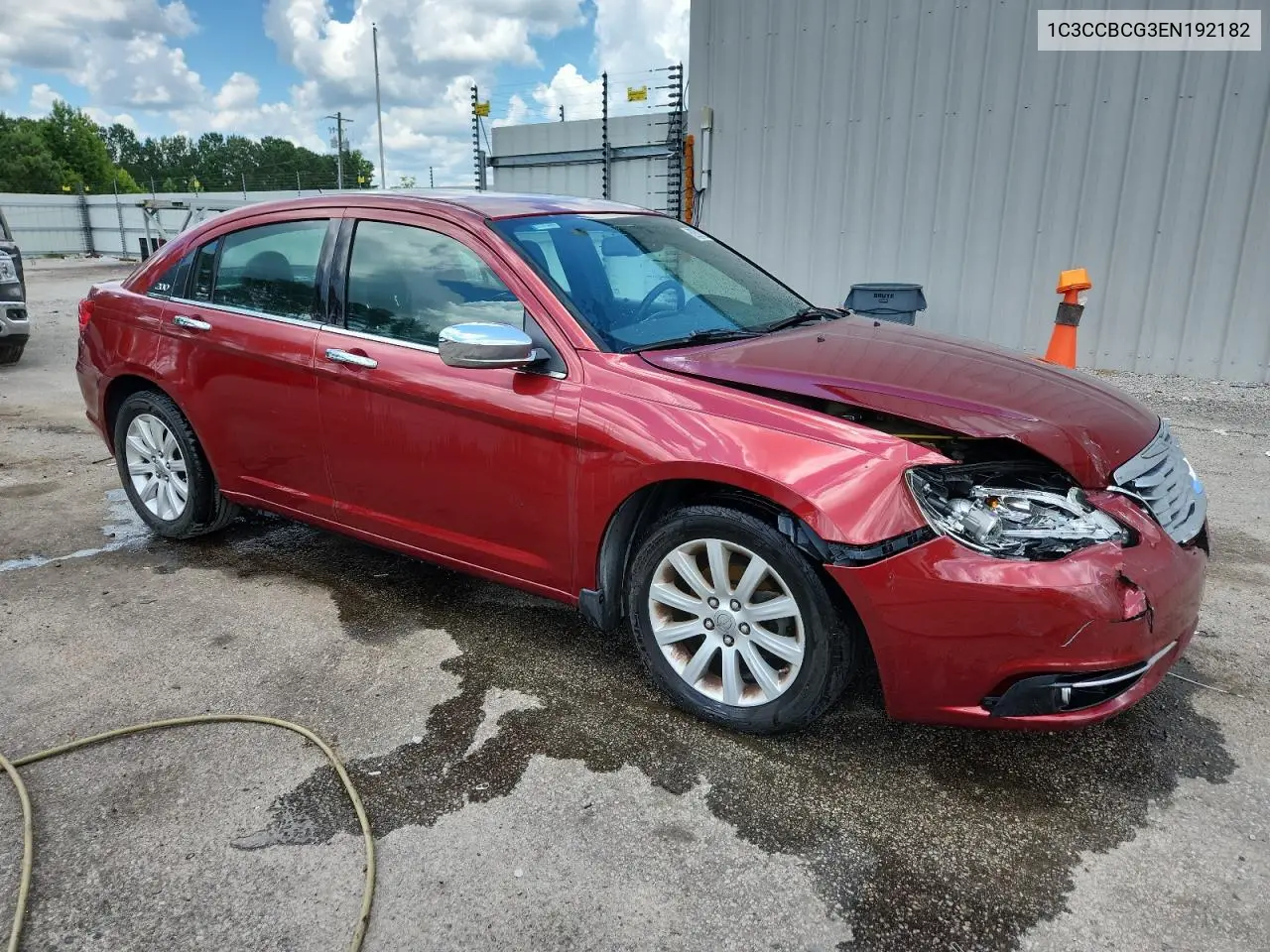 2014 Chrysler 200 Limited VIN: 1C3CCBCG3EN192182 Lot: 62581935