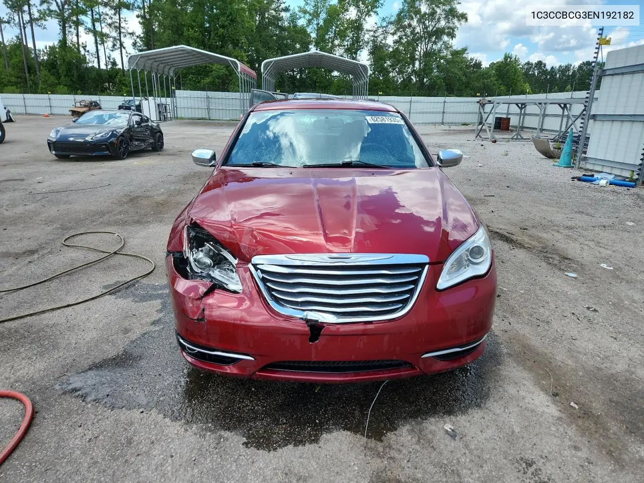 2014 Chrysler 200 Limited VIN: 1C3CCBCG3EN192182 Lot: 62581935