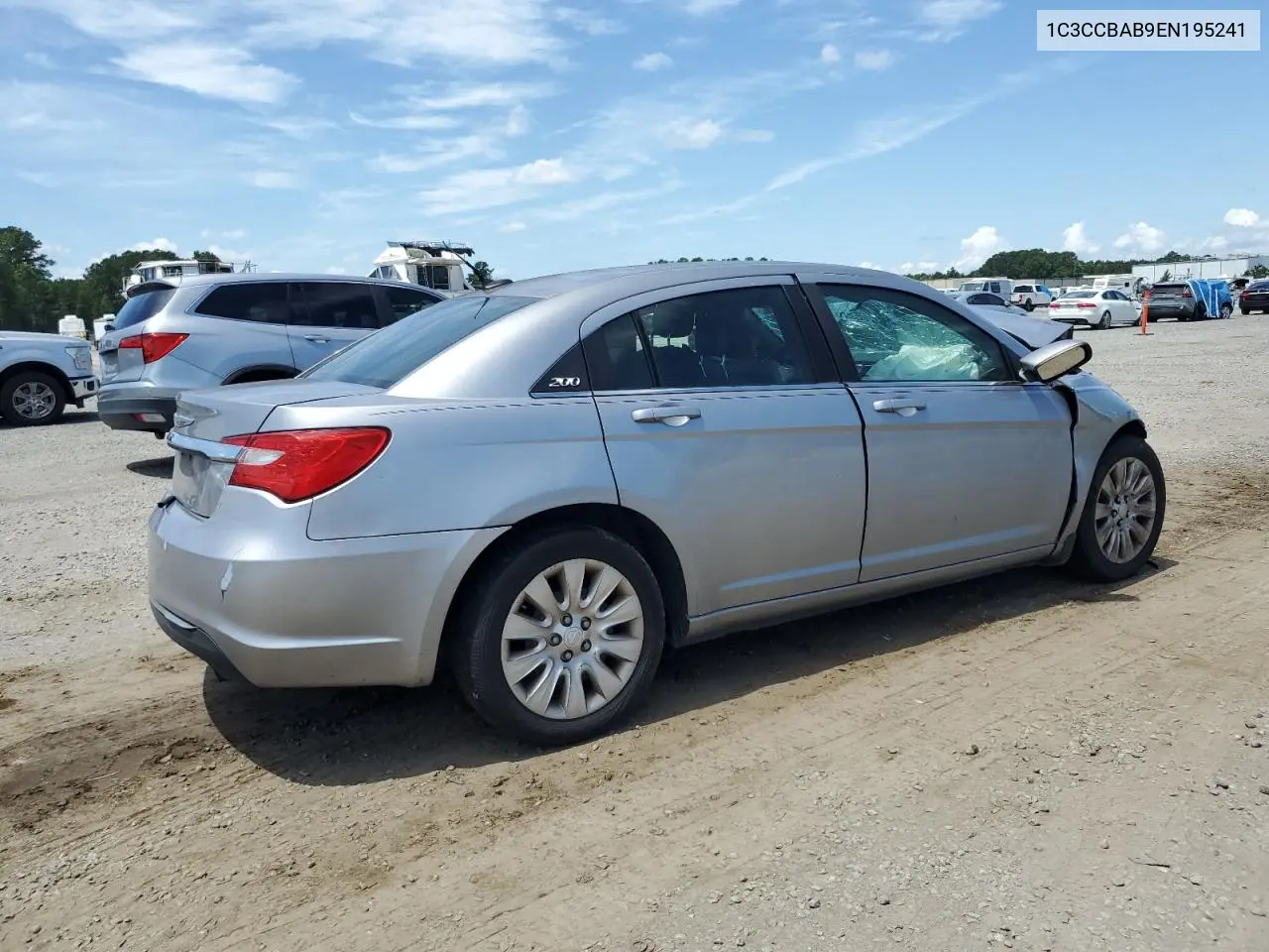 1c3ccbab9en195241 1C3CCBAB9EN195241 2014 Chrysler 200 Lx