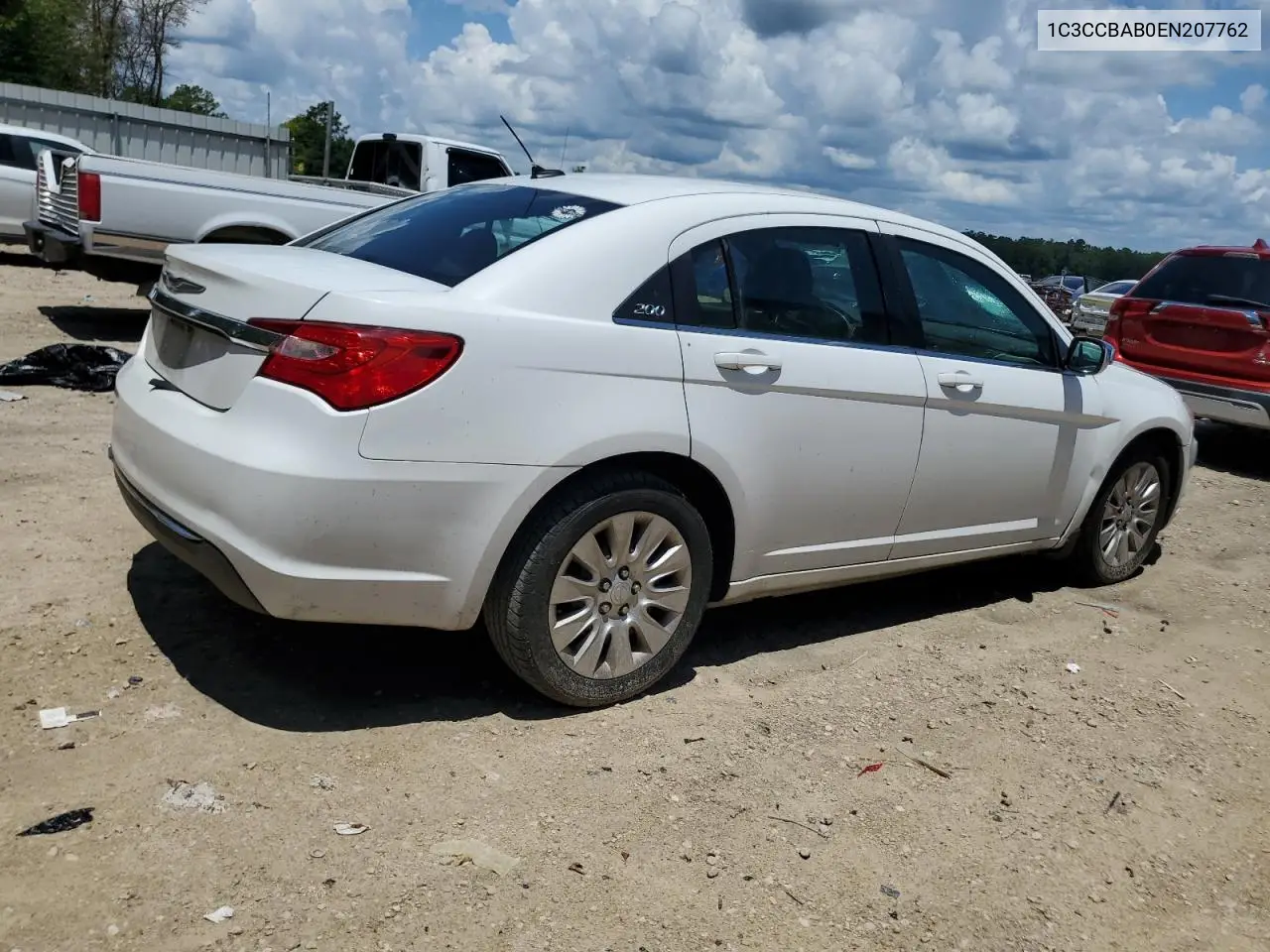 2014 Chrysler 200 Lx VIN: 1C3CCBAB0EN207762 Lot: 62934835