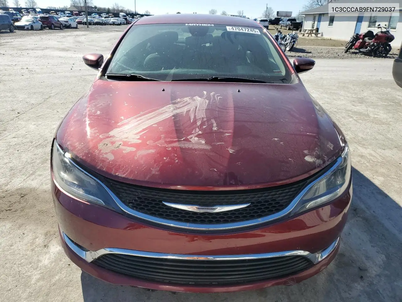 2015 Chrysler 200 Limited VIN: 1C3CCCAB9FN729037 Lot: 47047245
