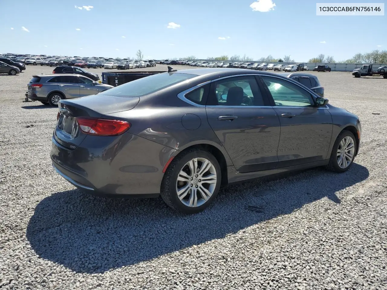2015 Chrysler 200 Limited VIN: 1C3CCCAB6FN756146 Lot: 50451265