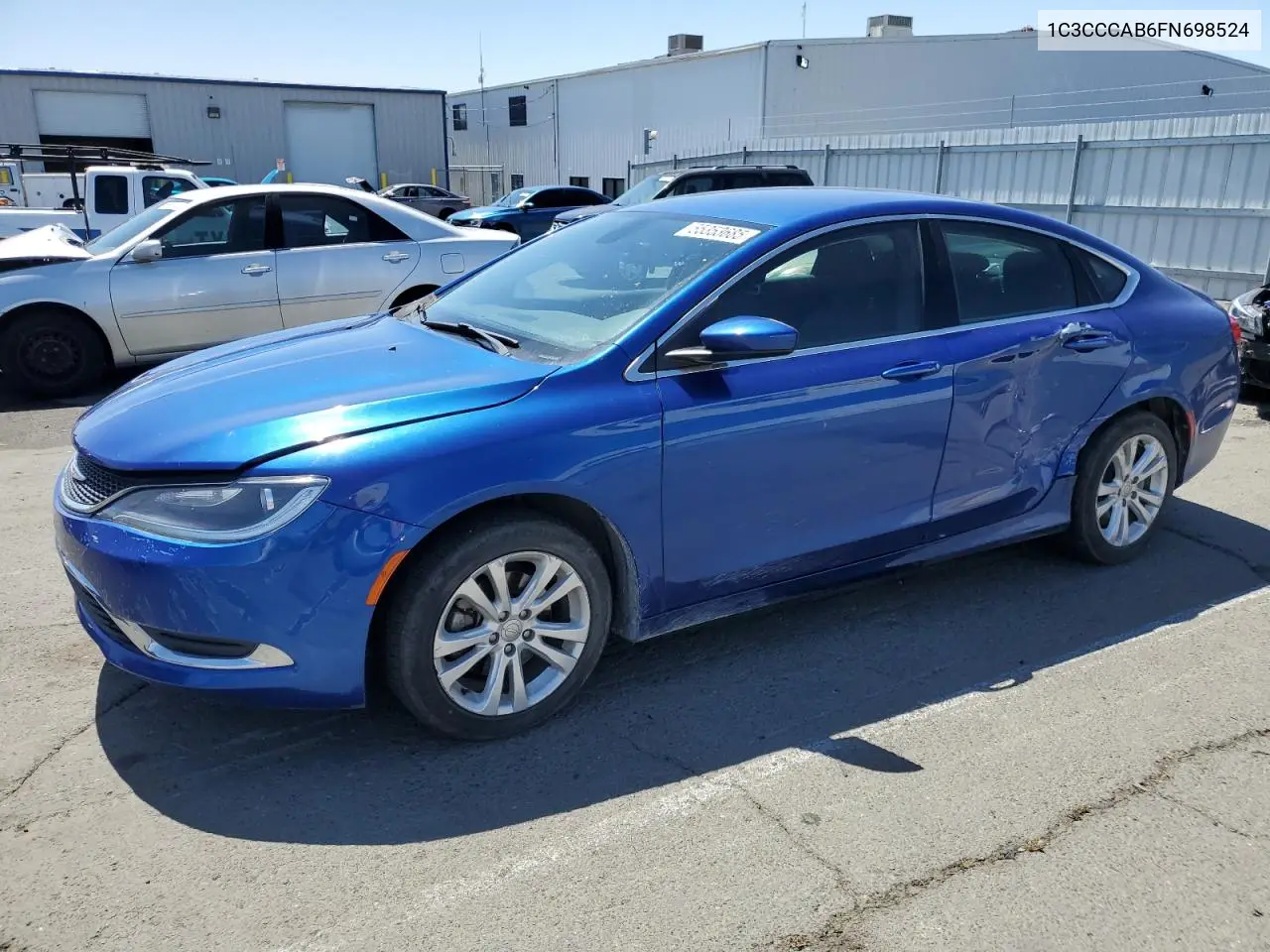 2015 Chrysler 200 Limited VIN: 1C3CCCAB6FN698524 Lot: 55353685