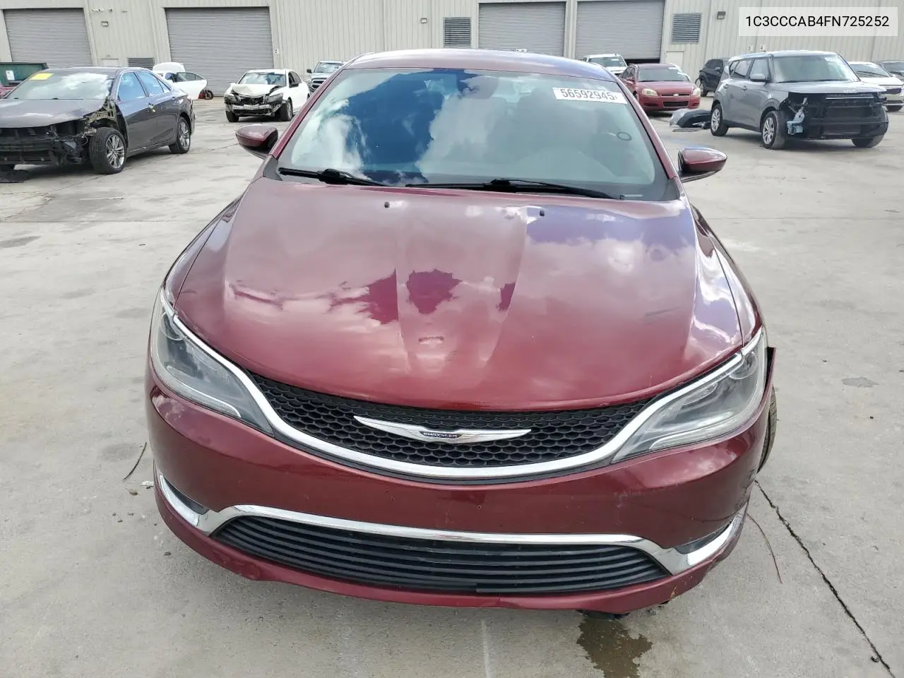 2015 Chrysler 200 Limited VIN: 1C3CCCAB4FN725252 Lot: 56592945