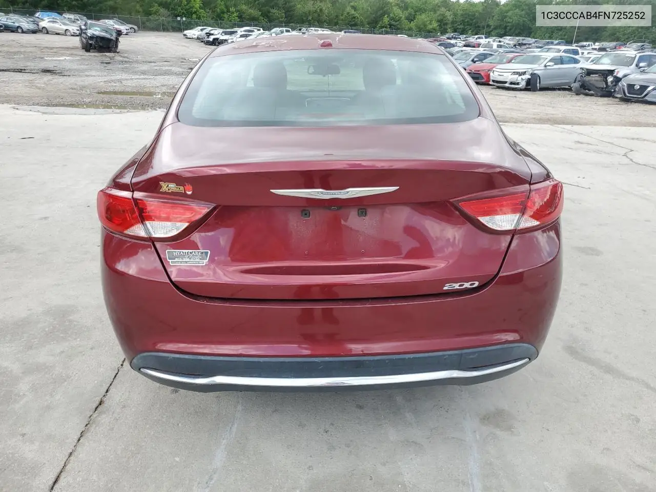 2015 Chrysler 200 Limited VIN: 1C3CCCAB4FN725252 Lot: 56592945