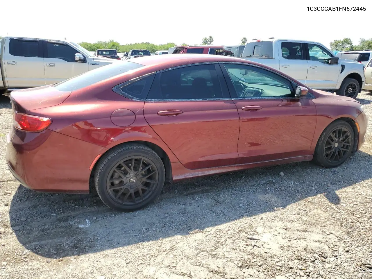 2015 Chrysler 200 Limited VIN: 1C3CCCAB1FN672445 Lot: 56657675