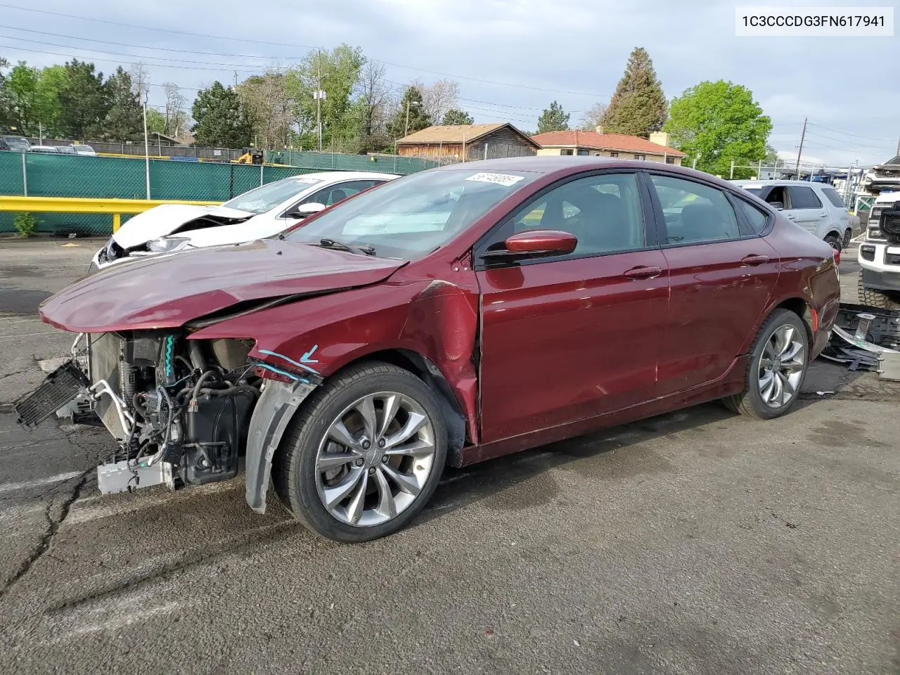 2015 Chrysler 200 S VIN: 1C3CCCDG3FN617941 Lot: 56745085