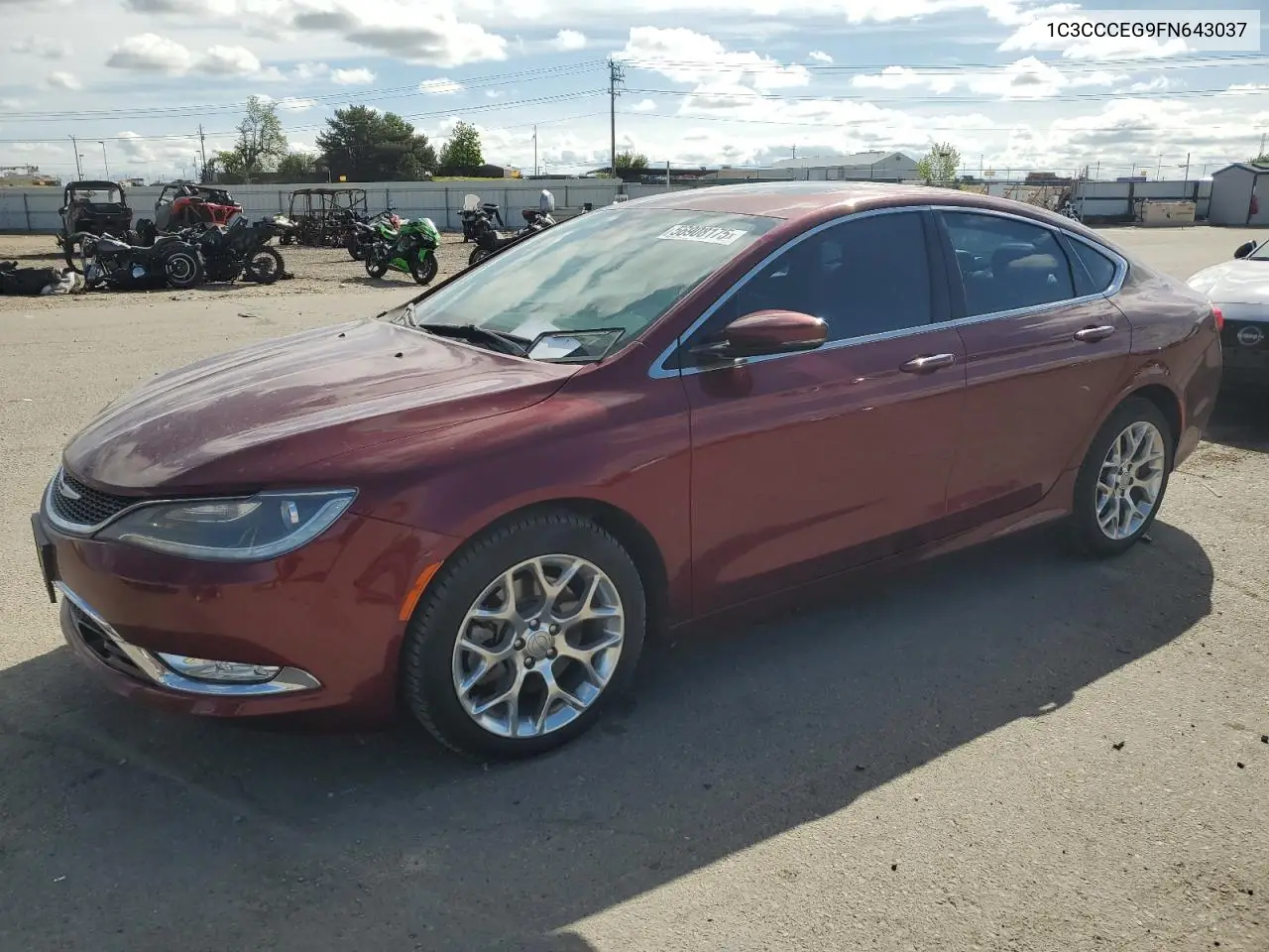 2015 Chrysler 200 C VIN: 1C3CCCEG9FN643037 Lot: 56908175