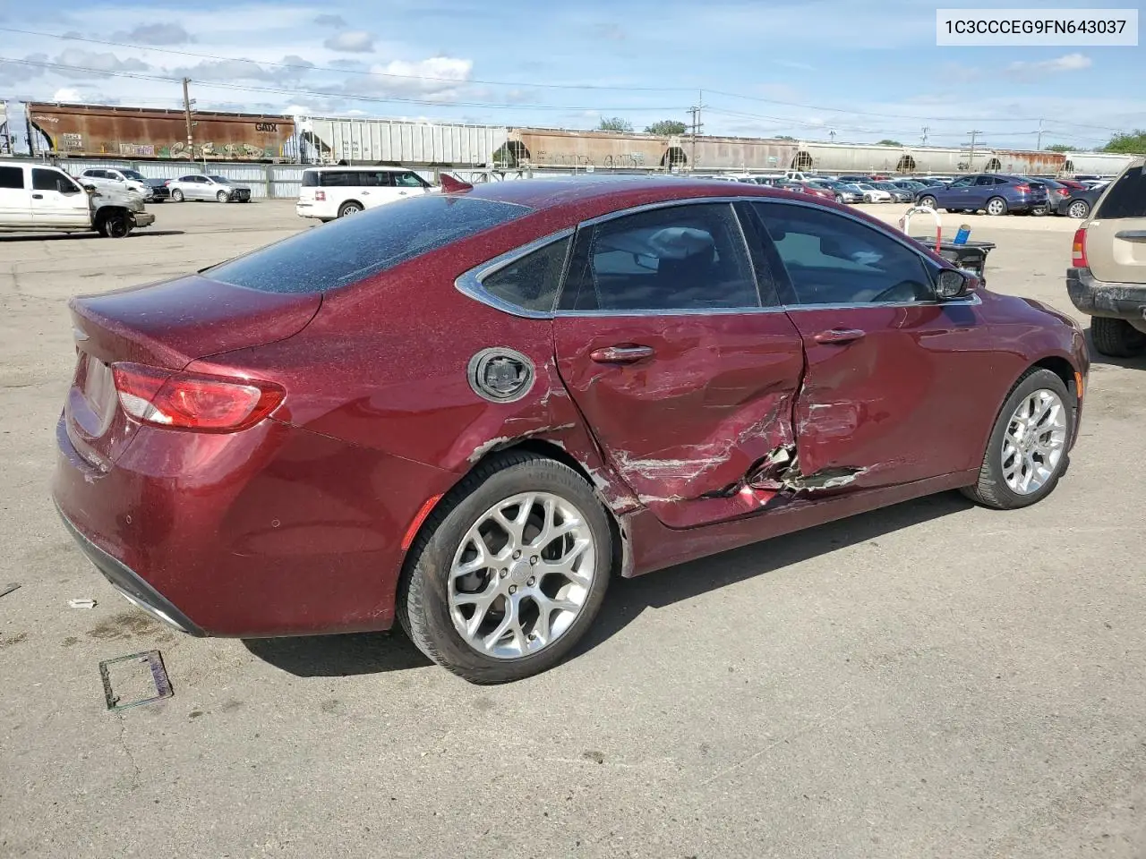 2015 Chrysler 200 C VIN: 1C3CCCEG9FN643037 Lot: 56908175