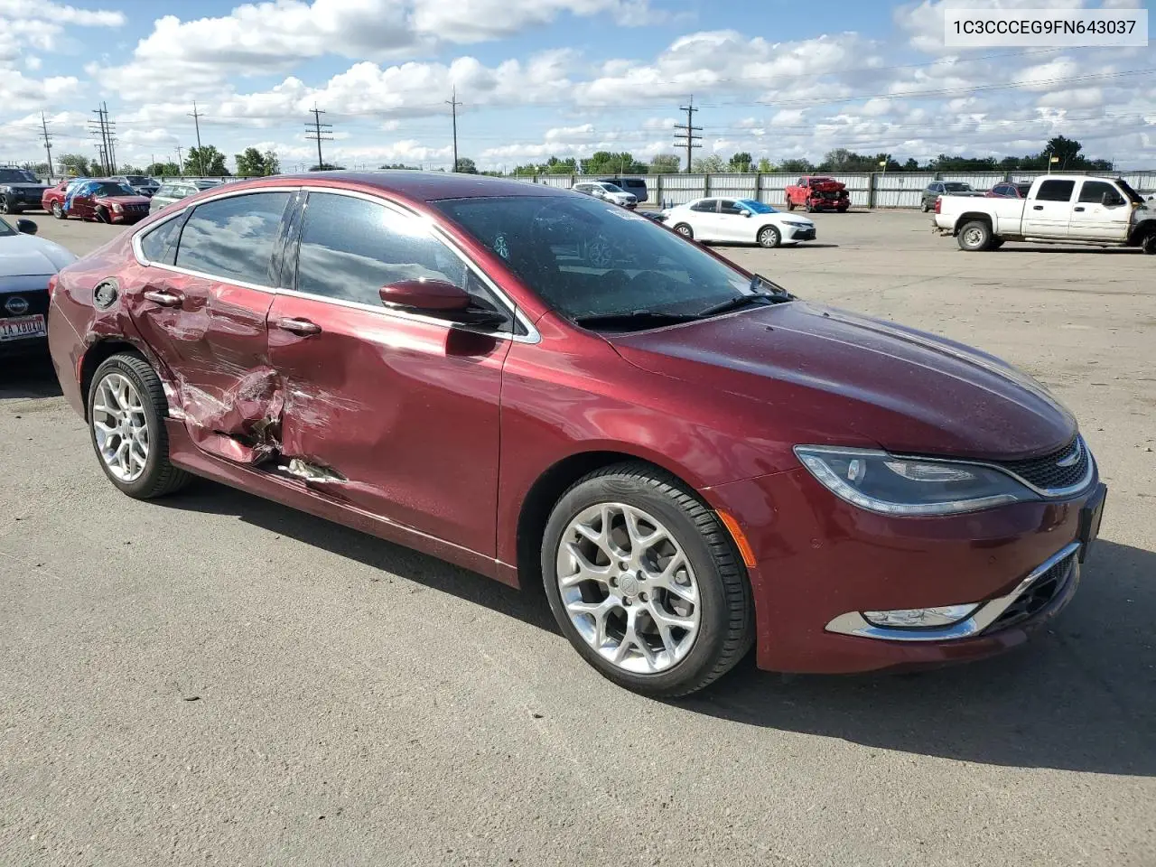 2015 Chrysler 200 C VIN: 1C3CCCEG9FN643037 Lot: 56908175
