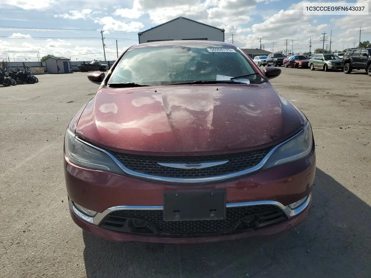 2015 Chrysler 200 C VIN: 1C3CCCEG9FN643037 Lot: 56908175