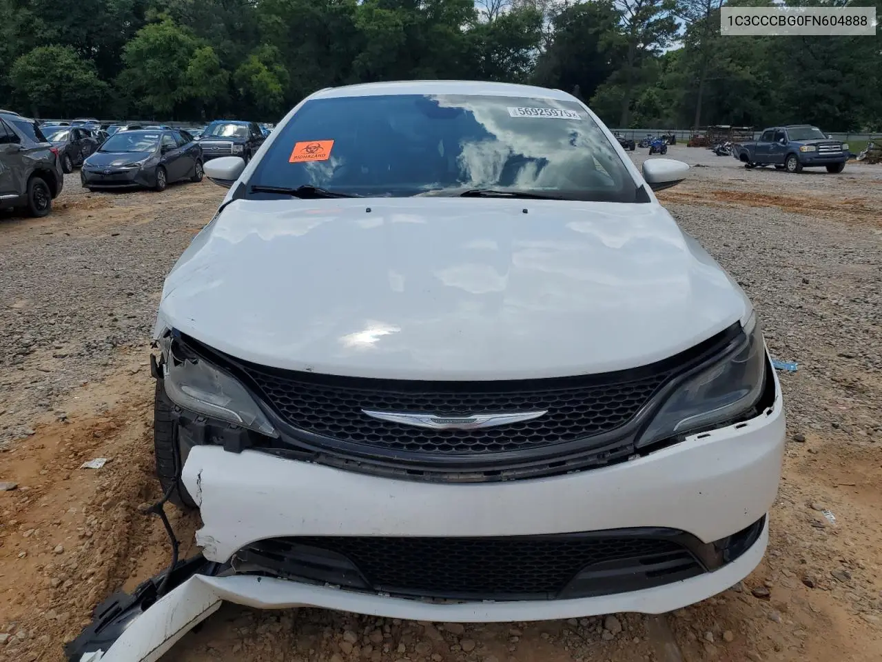2015 Chrysler 200 S VIN: 1C3CCCBG0FN604888 Lot: 56925975