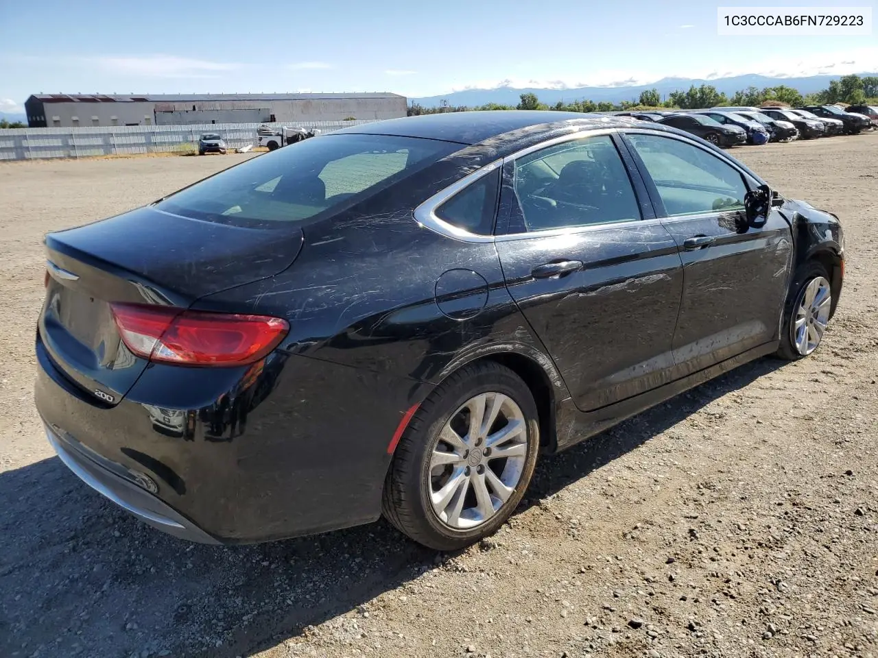 2015 Chrysler 200 Limited VIN: 1C3CCCAB6FN729223 Lot: 56986355