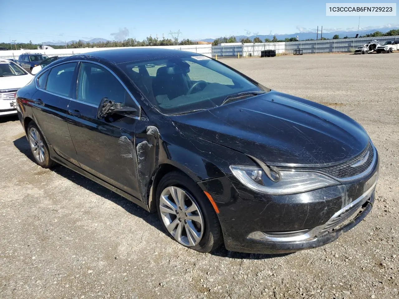 2015 Chrysler 200 Limited VIN: 1C3CCCAB6FN729223 Lot: 56986355