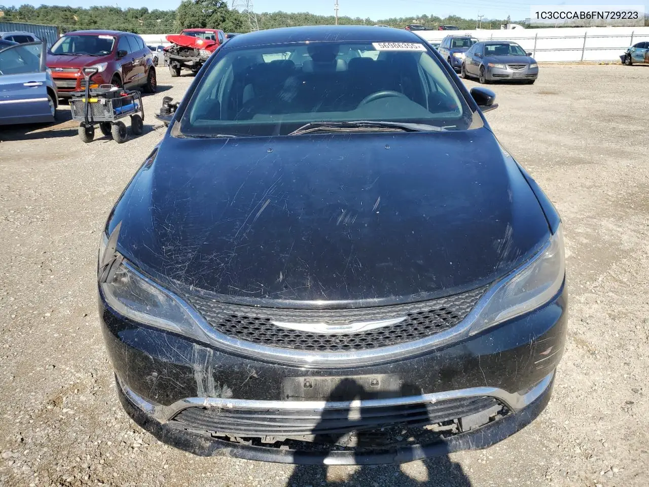 2015 Chrysler 200 Limited VIN: 1C3CCCAB6FN729223 Lot: 56986355