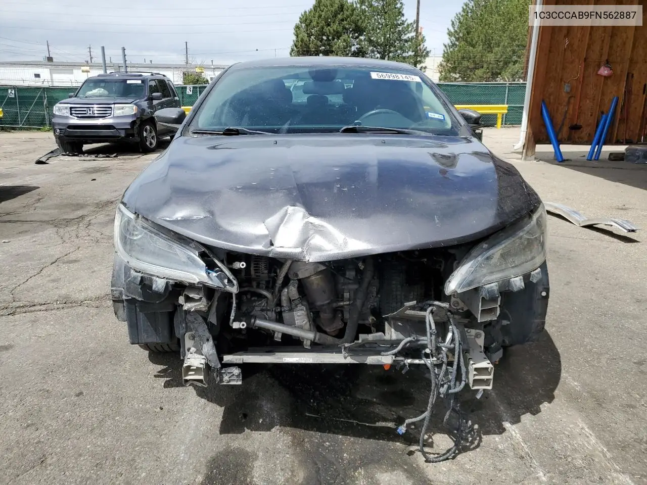 2015 Chrysler 200 Limited VIN: 1C3CCCAB9FN562887 Lot: 56998145
