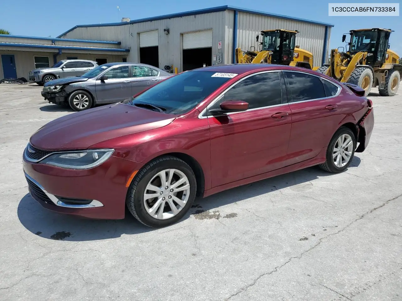 2015 Chrysler 200 Limited VIN: 1C3CCCAB6FN733384 Lot: 57103145