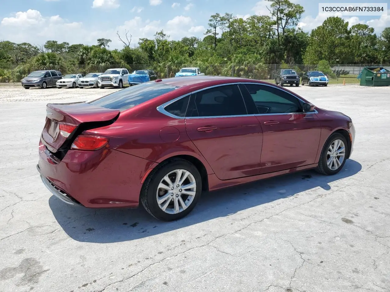 2015 Chrysler 200 Limited VIN: 1C3CCCAB6FN733384 Lot: 57103145