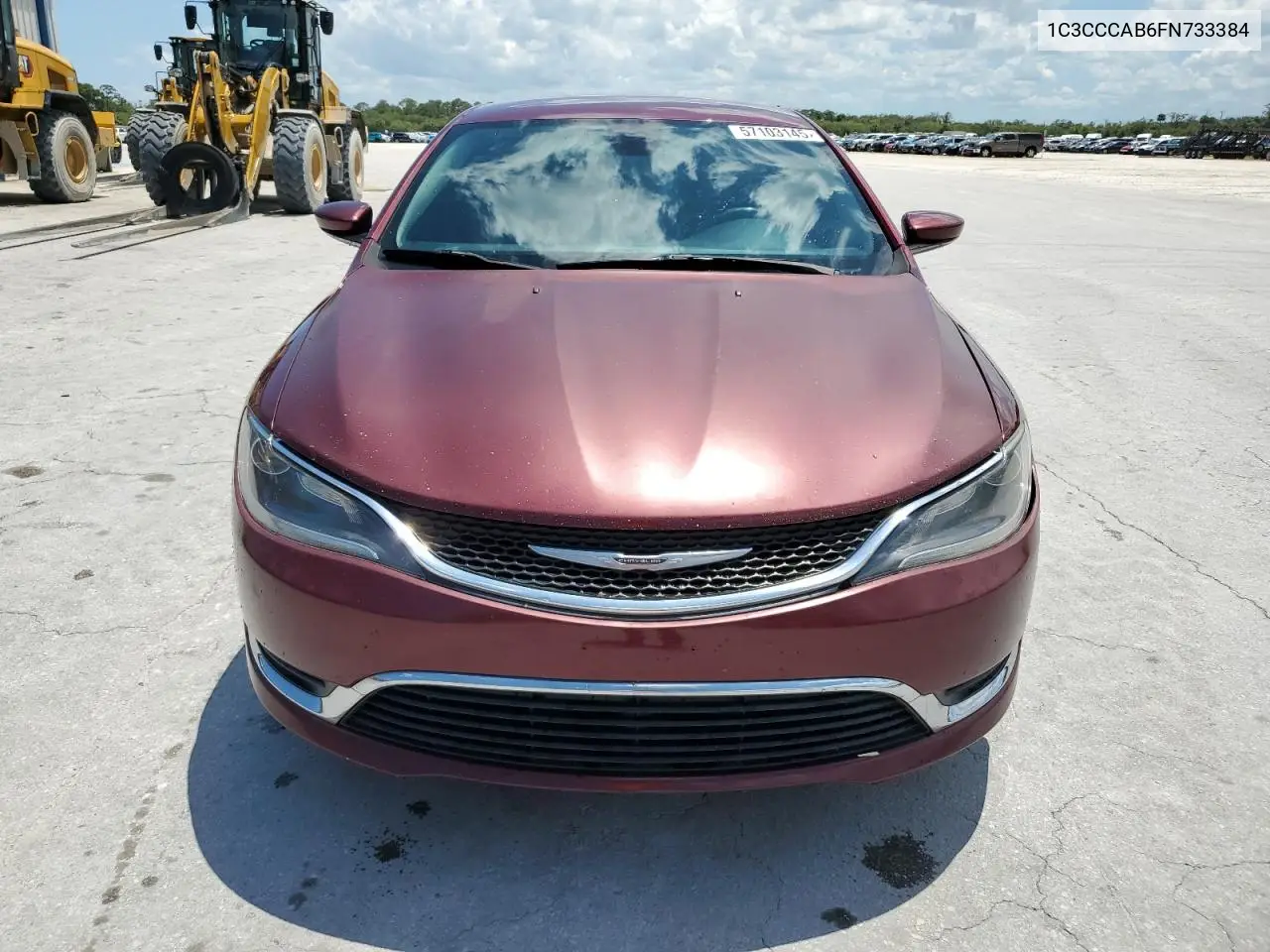 2015 Chrysler 200 Limited VIN: 1C3CCCAB6FN733384 Lot: 57103145