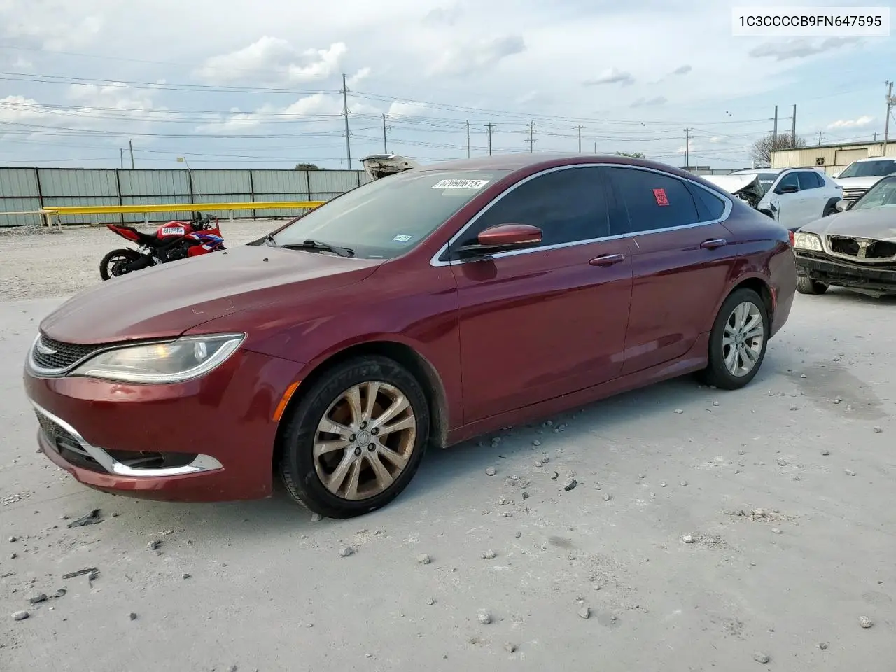 2015 Chrysler 200 C VIN: 1C3CCCCB9FN647595 Lot: 62090615