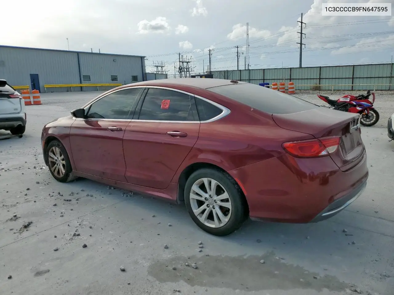 2015 Chrysler 200 C VIN: 1C3CCCCB9FN647595 Lot: 62090615