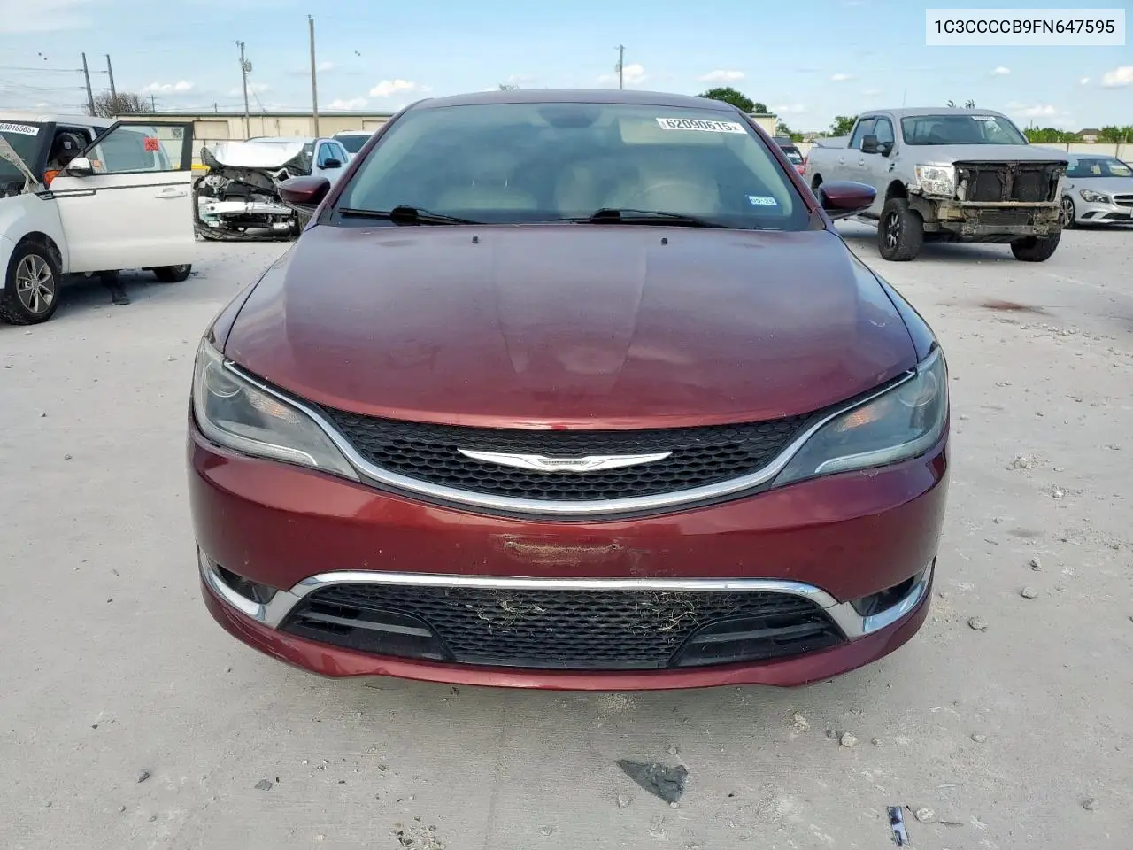 2015 Chrysler 200 C VIN: 1C3CCCCB9FN647595 Lot: 62090615