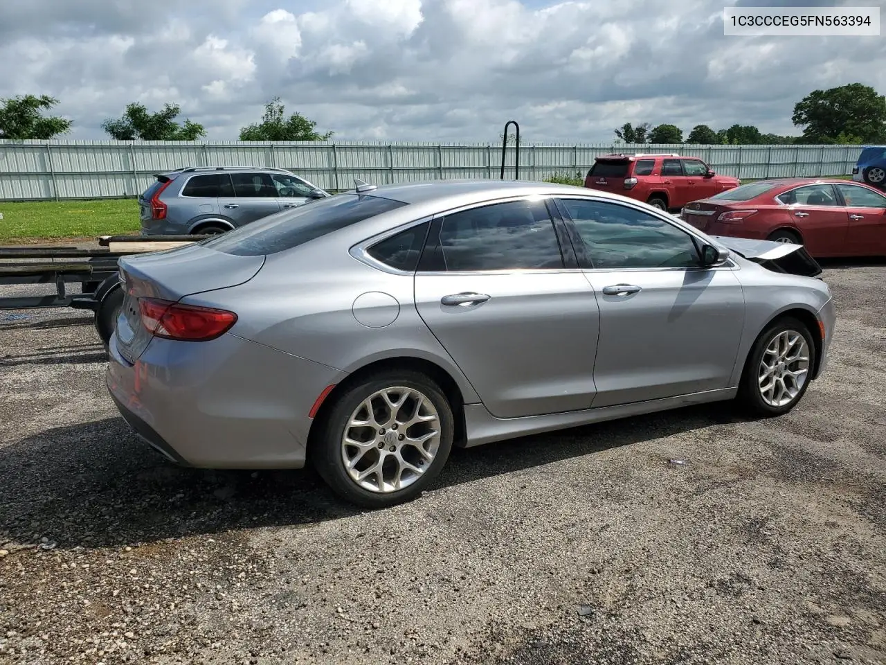 2015 Chrysler 200 C VIN: 1C3CCCEG5FN563394 Lot: 62463565